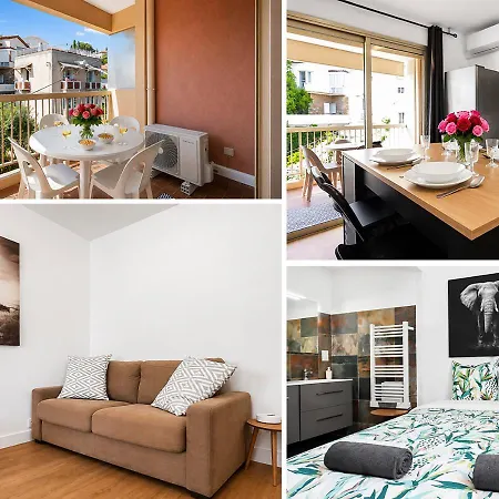 公寓 Elegant T2 Avec Balcon, Parking Et Climatisation